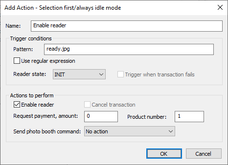 add action selection first ex2 step 1